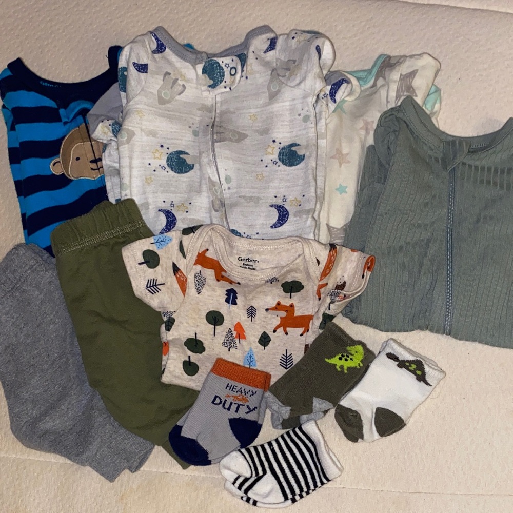 Newborn Baby Boy Clothing Bundle